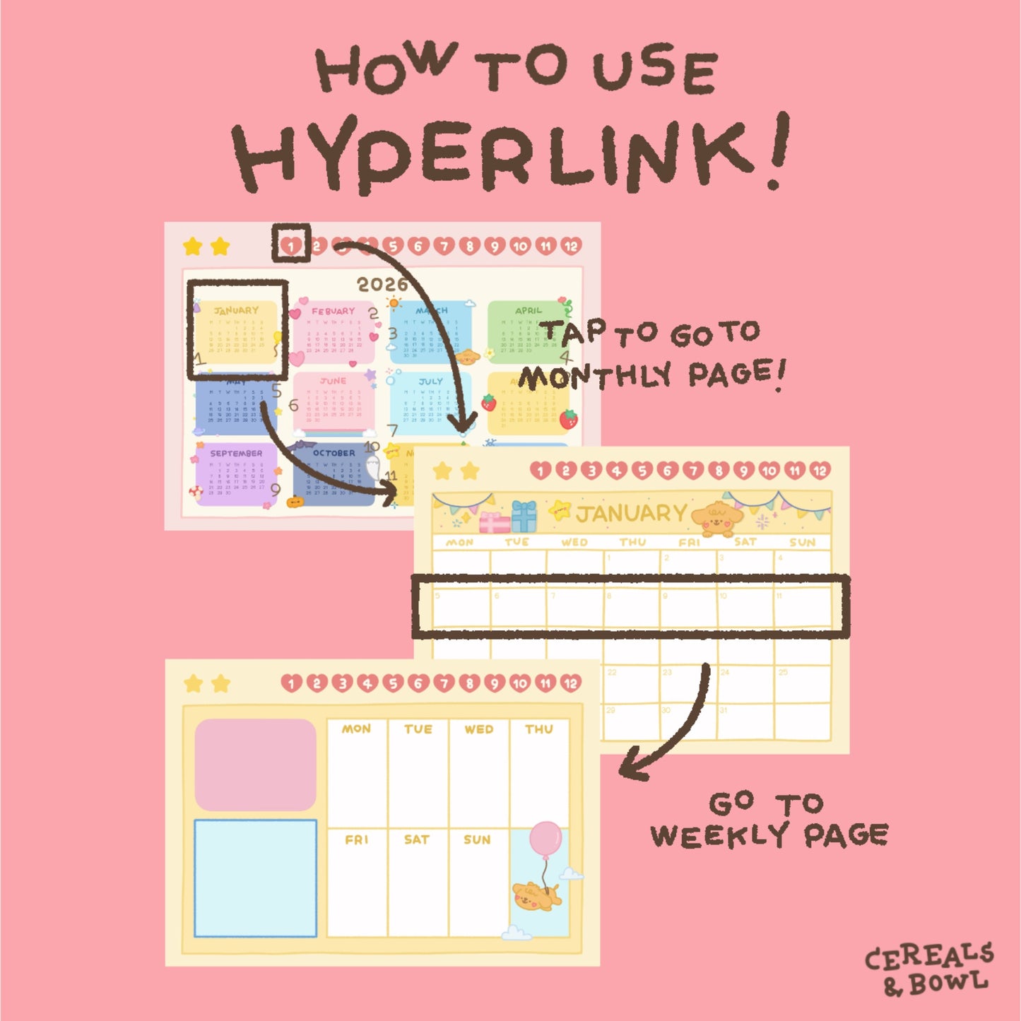 Pocket & Twinkie 2026 Calendar (with Hyperlink)