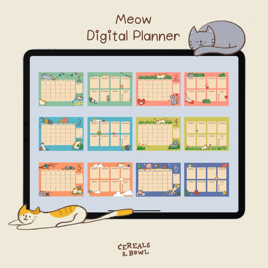 Meow digital set (Digital files)