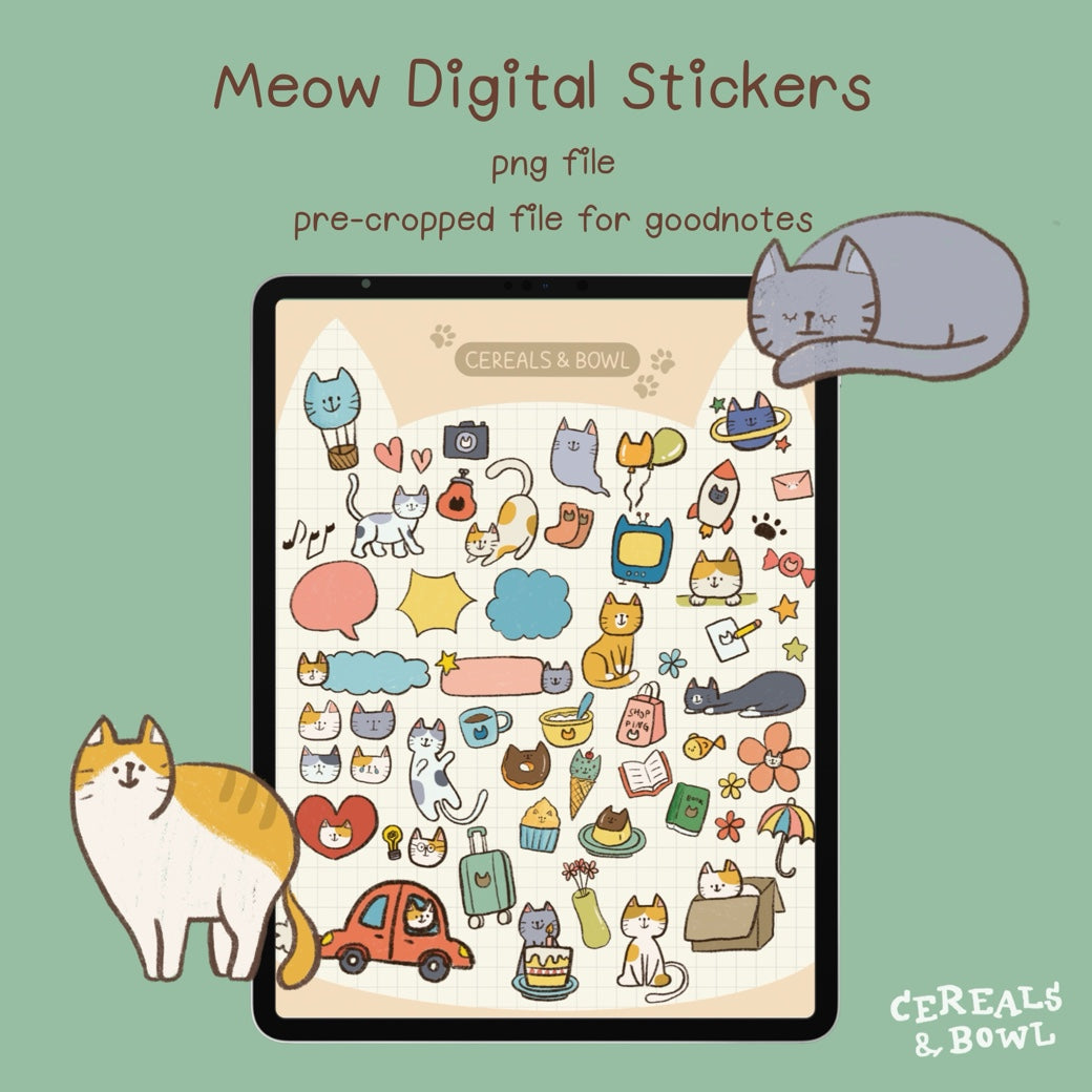 Meow digital set (Digital files)