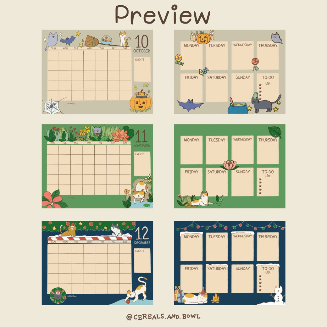 Meow digital set (Digital files)