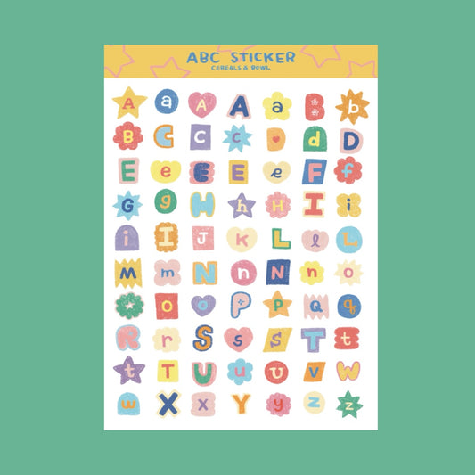 Alphabet Bright - A6 size