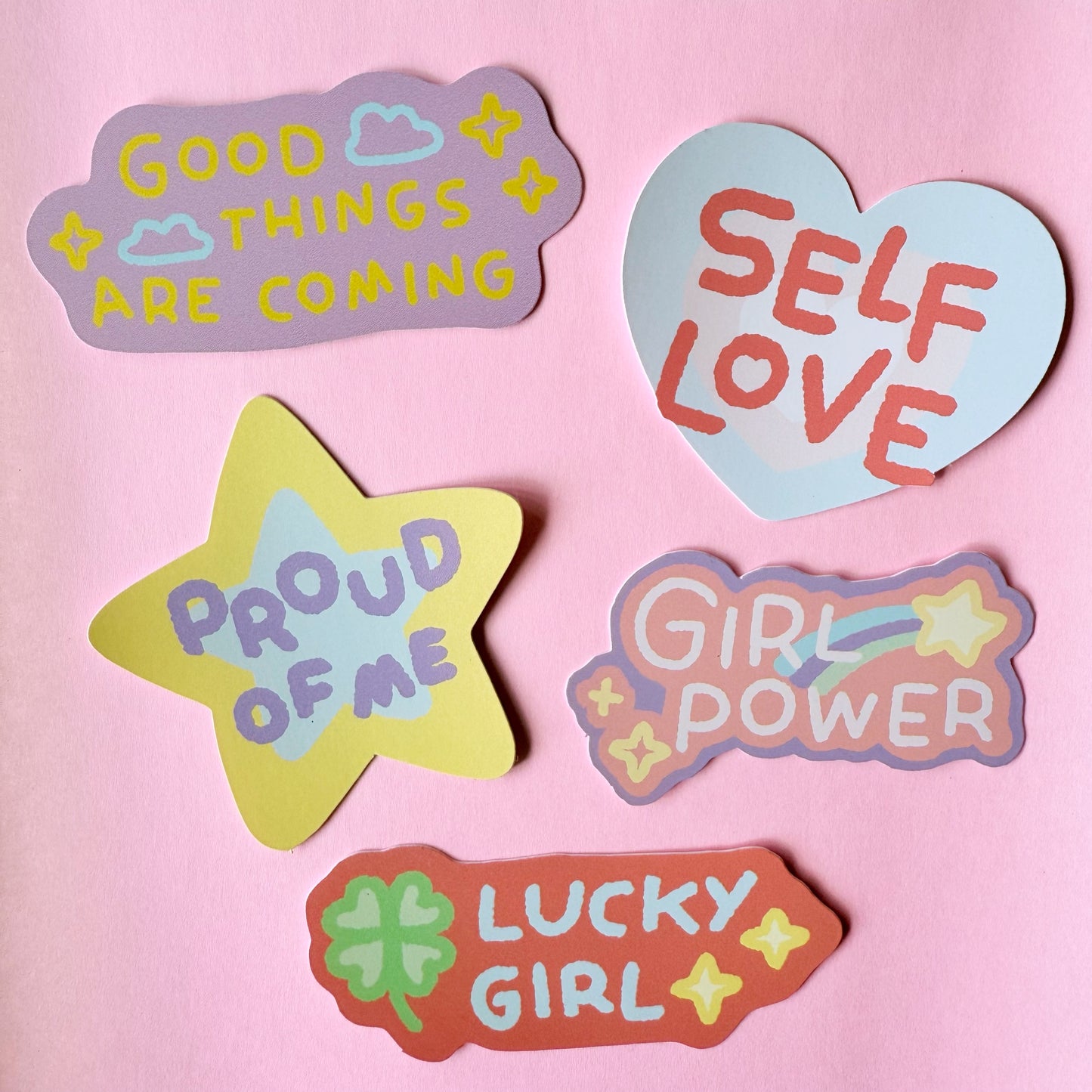 Positive Vibes | Die-cut Sticker Pack