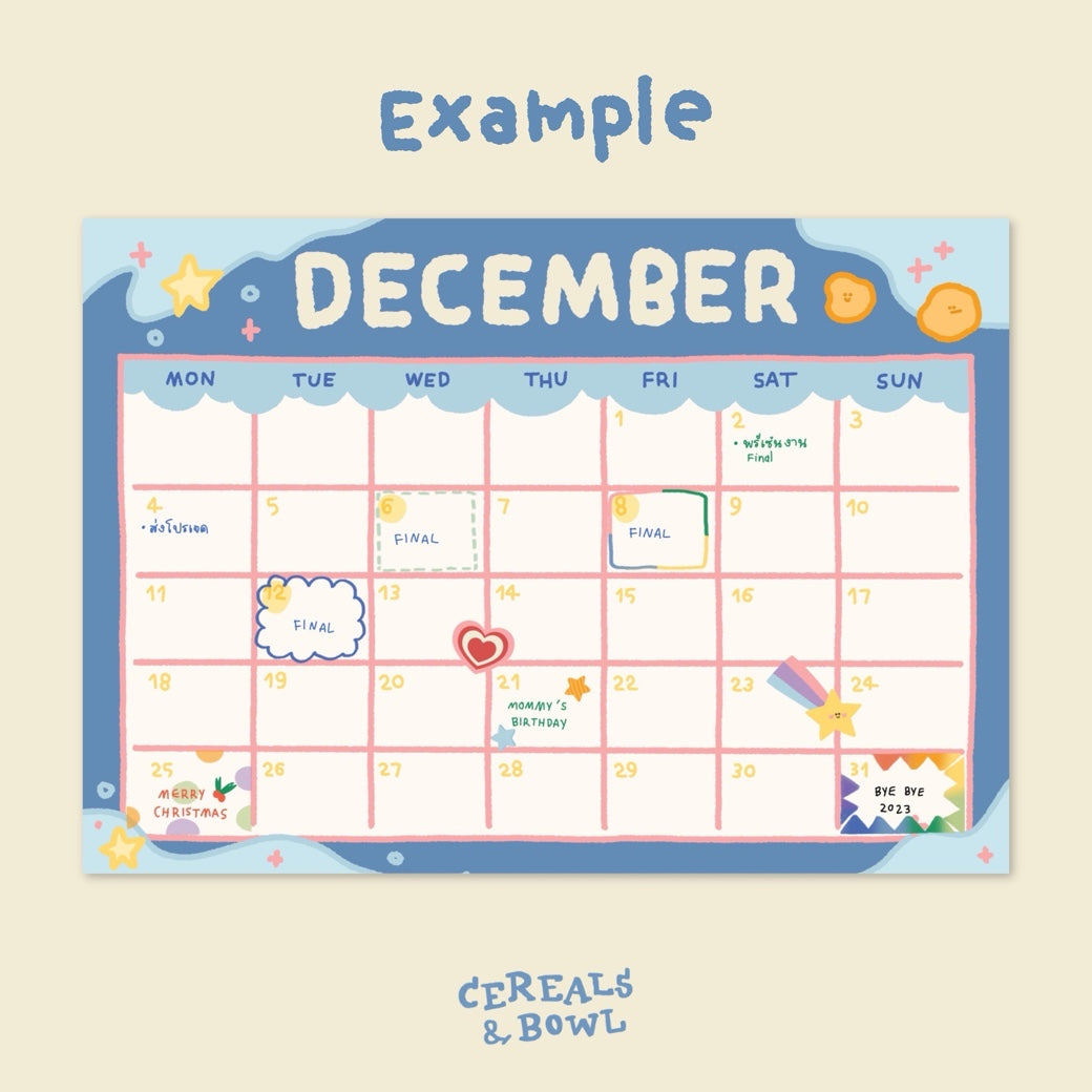 Space calendar (undated) (Digital files)