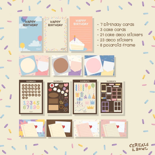 Birthday Deco Kit (Digital files)
