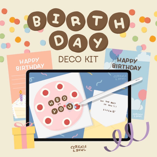 Birthday Deco Kit (Digital files)