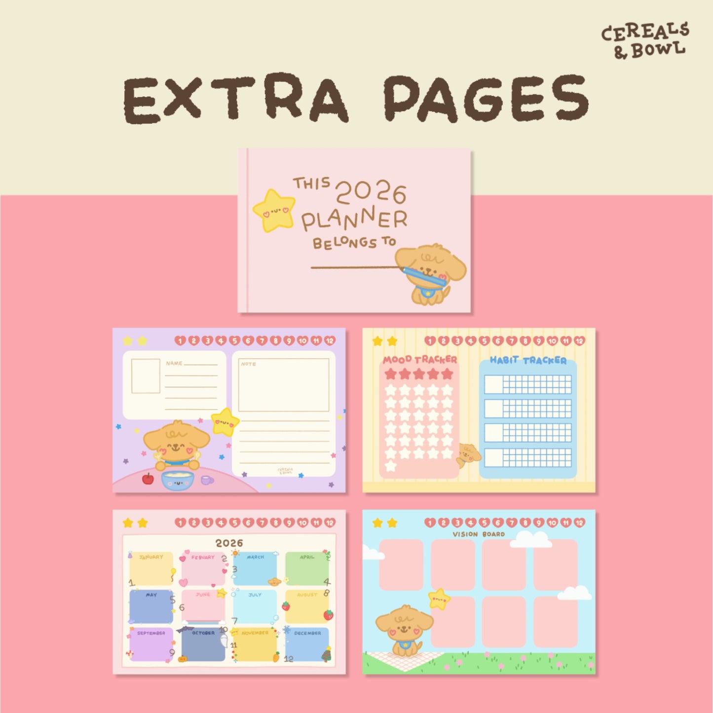 Pocket & Twinkie 2026 Calendar (with Hyperlink)