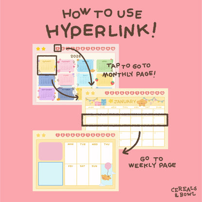 Pocket & Twinkie 2026 Calendar (with Hyperlink)
