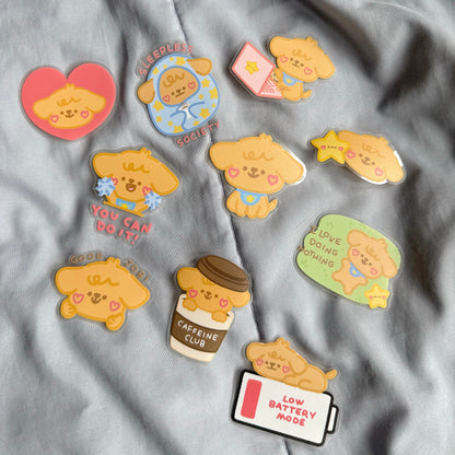Pocket & Twinkie Die-cut sticker set