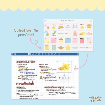 Study with Pocket & Twinkie (Stickers)