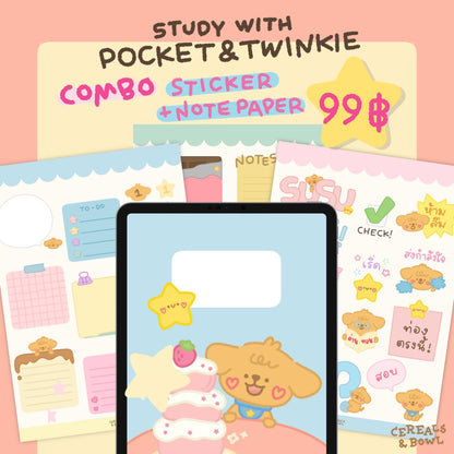 Study with Pocket & Twinkie (COMBO)