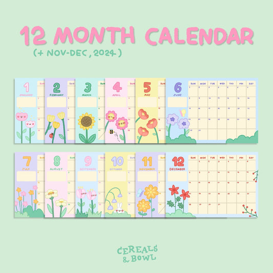 2025 blooming planner (Digital files)