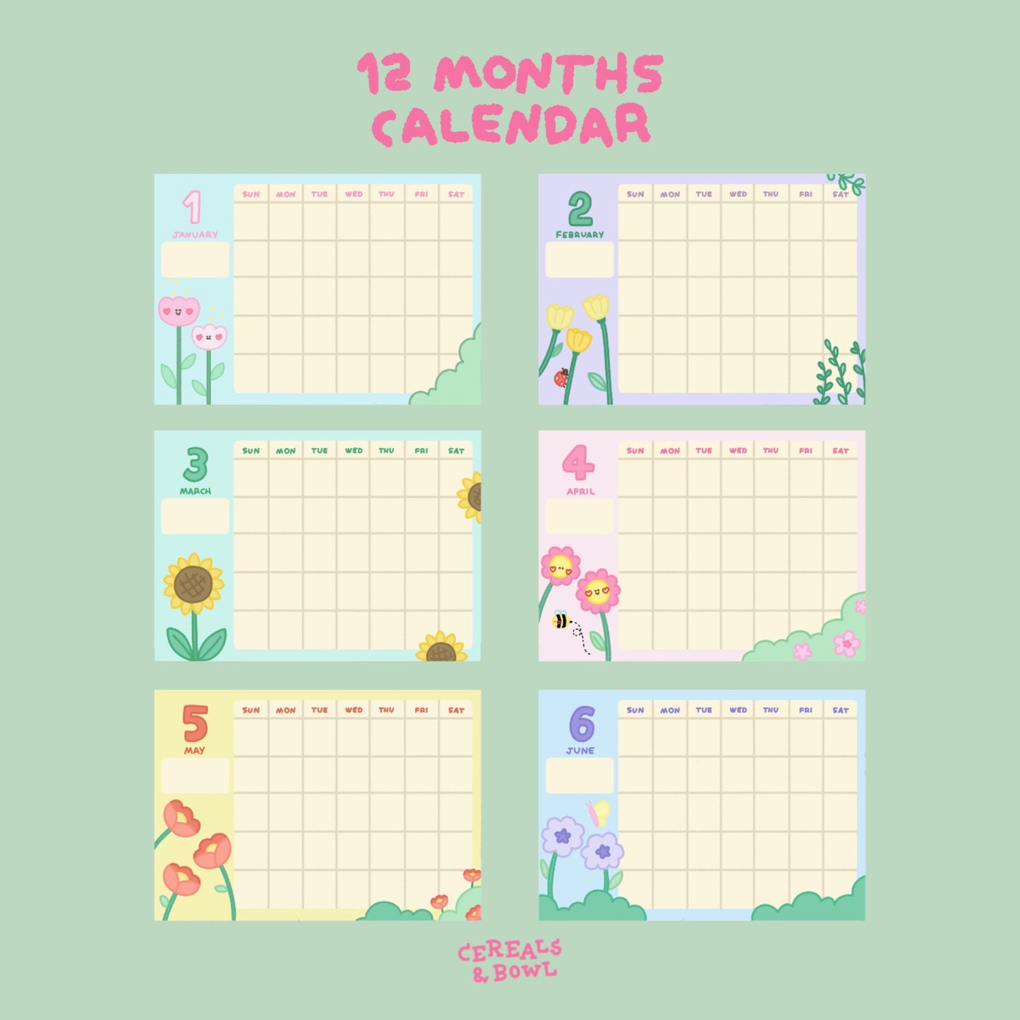 Blooming planner (undated) (Digital files)