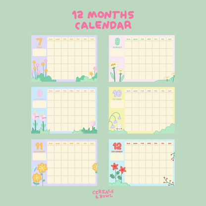 Blooming planner (undated) (Digital files)