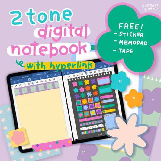2 tone digital notebook (Digital files)
