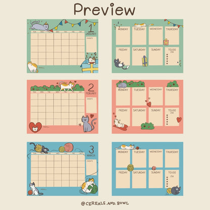 Meow digital set (Digital files)