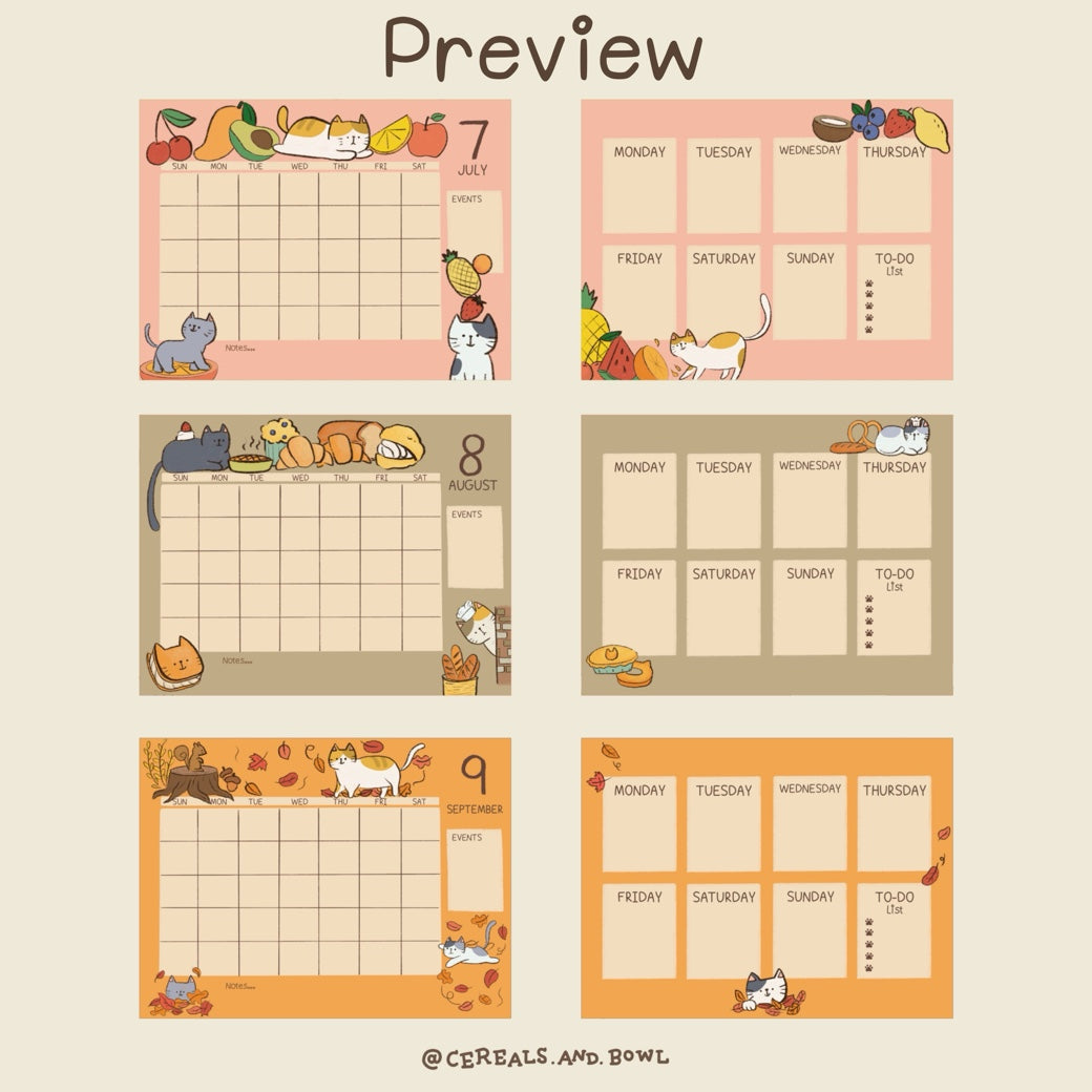 Meow digital set (Digital files)