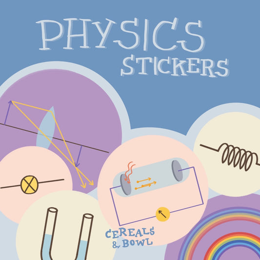 Physics stickers (Digital files)