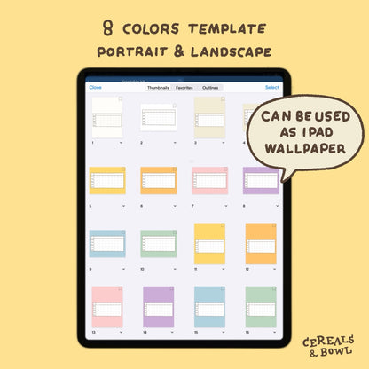 timetable kit (Digital files)