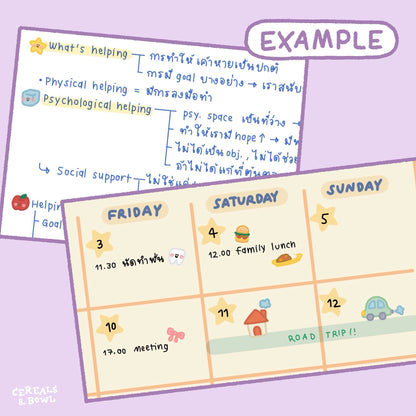 everyday mini stickers (Digital files)