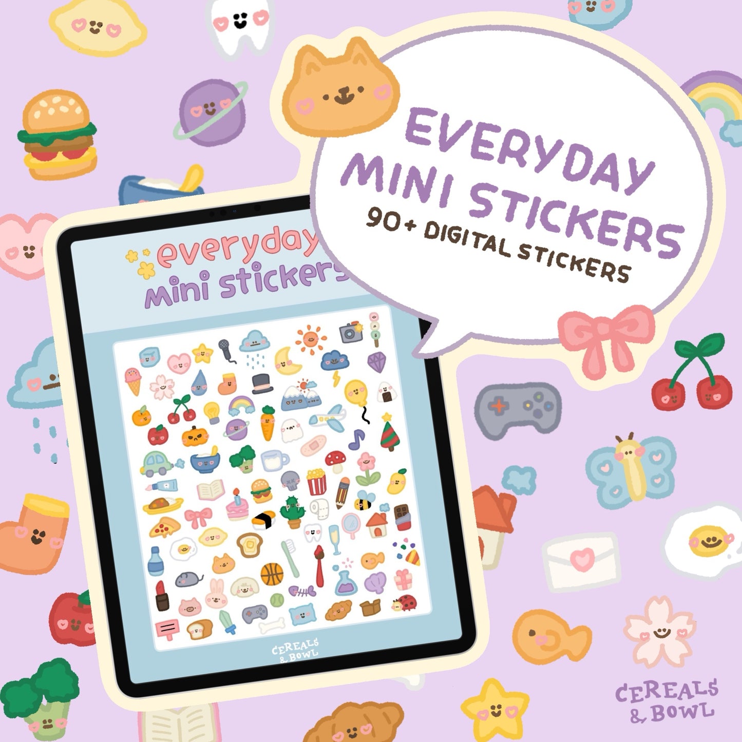 everyday mini stickers (Digital files)