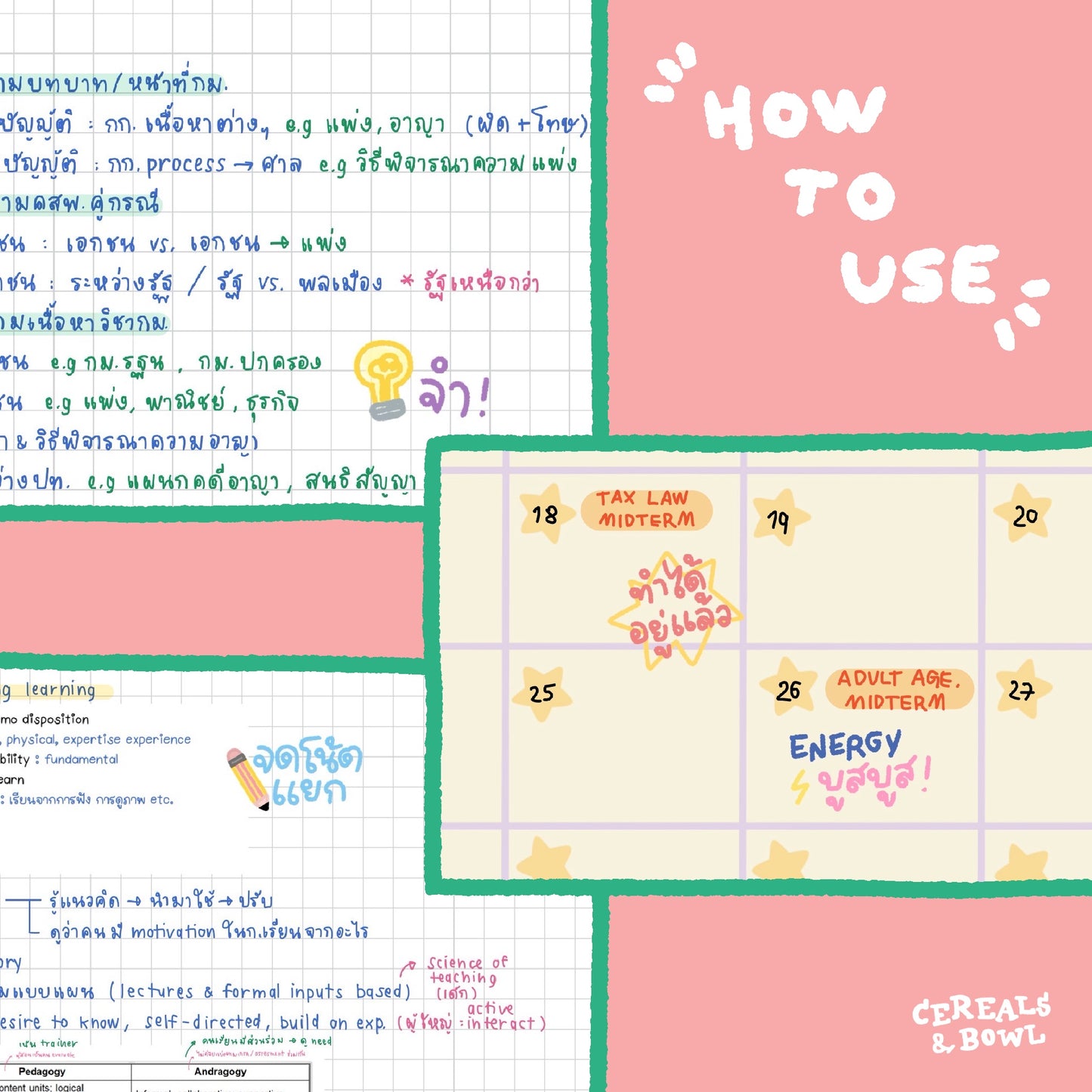 Study sticker pack (Digital files)