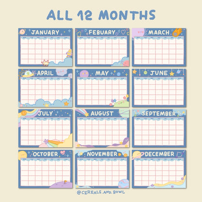 Space calendar (undated) (Digital files)