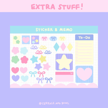 Pastel Digital Notebook with Hyperlink (Digital files)
