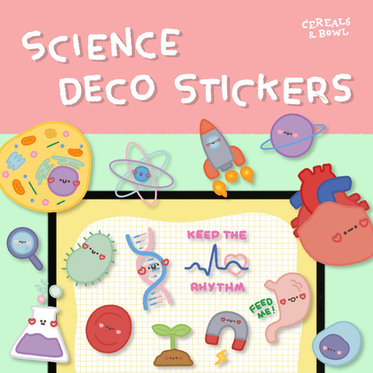 science deco sticker (Digital files)
