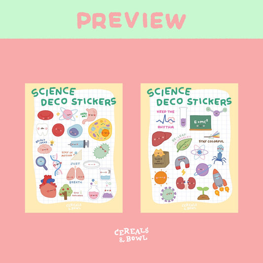 science deco sticker (Digital files)