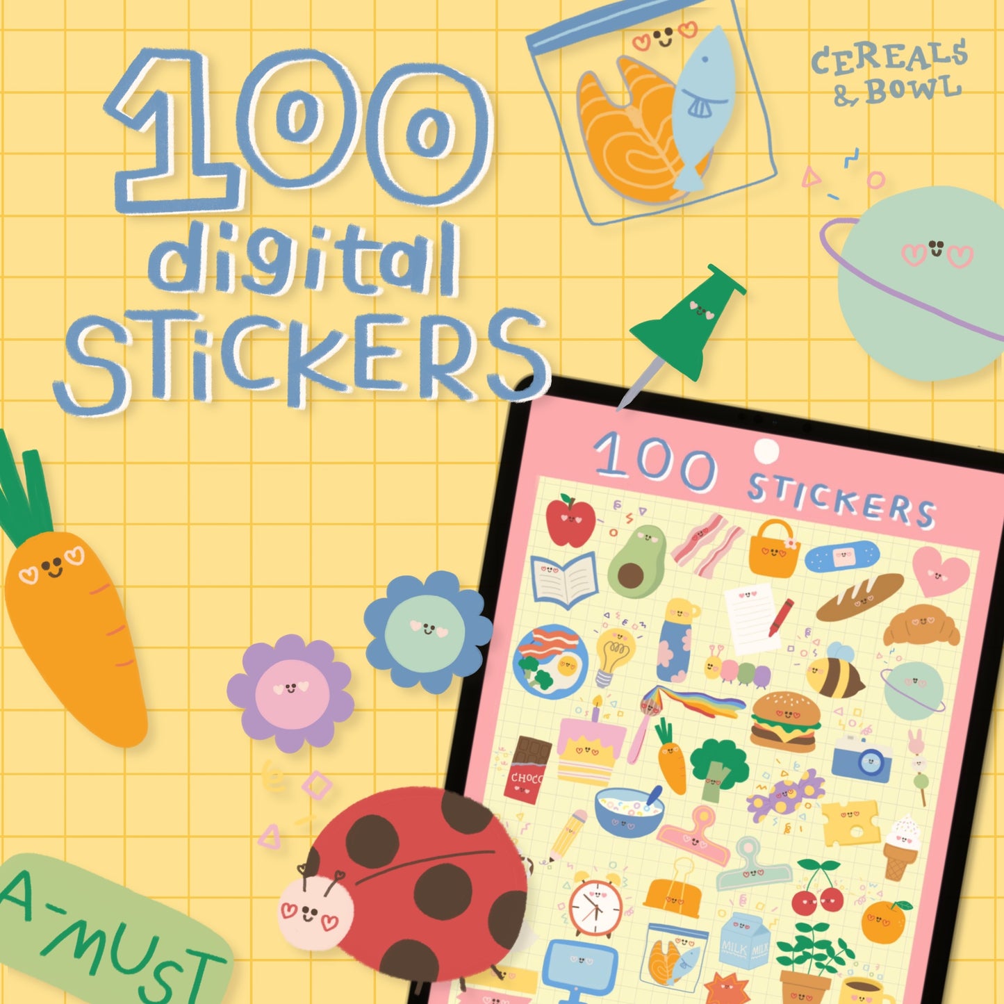 100 Stickers (Digital files)
